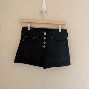 American Eagle Outfitters Black Jean Shorts Casual Style